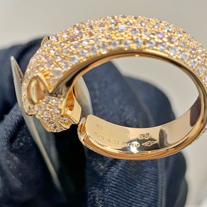 [Eterna Jewels]PANTHER PINK GOLD DIAMOND RING