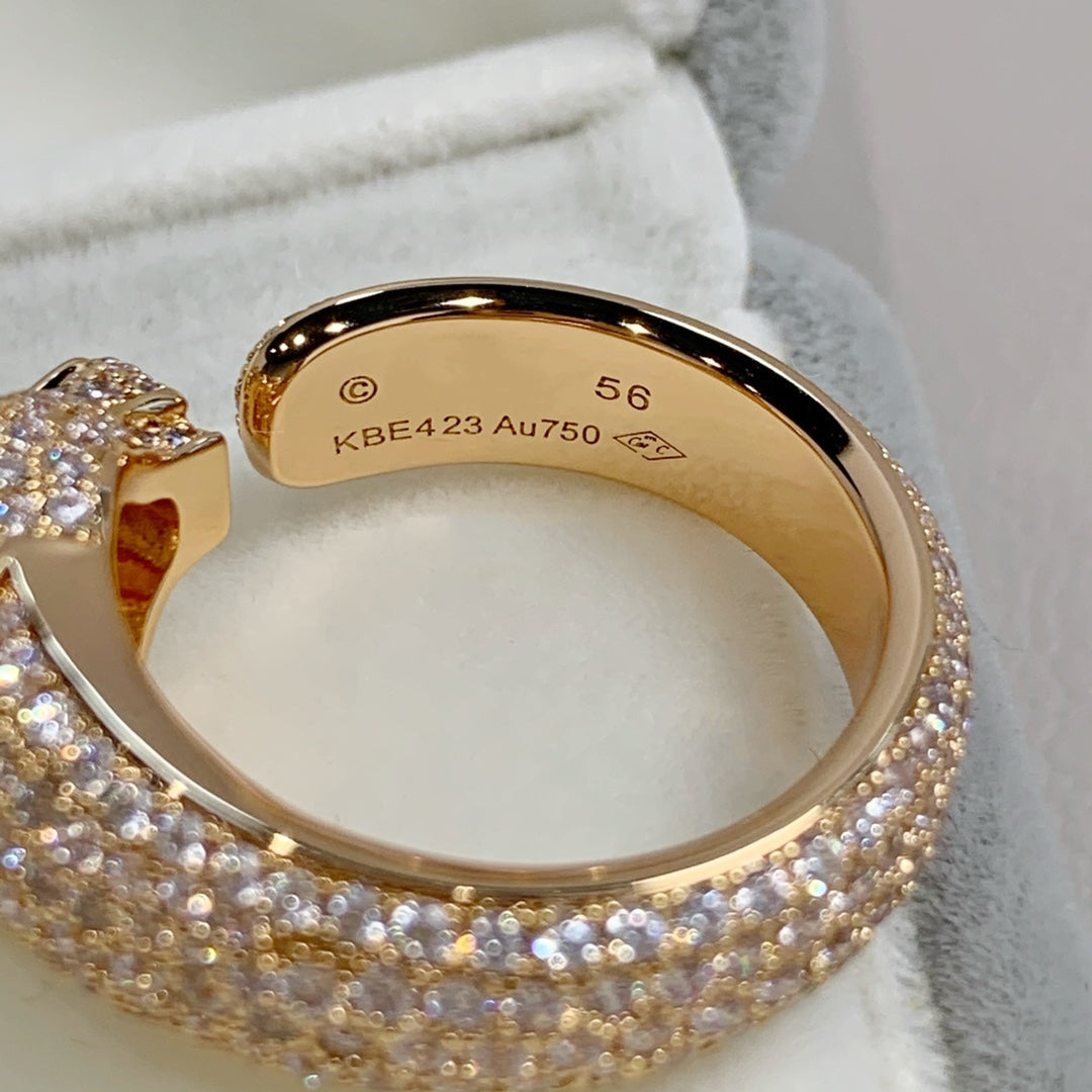 [Eterna Jewels]PANTHER PINK GOLD DIAMOND RING