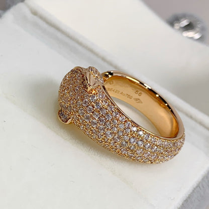 [Eterna Jewels]PANTHER PINK GOLD DIAMOND RING