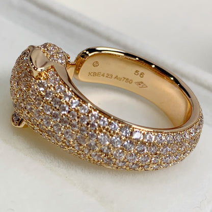 [Eterna Jewels]PANTHER PINK GOLD DIAMOND RING