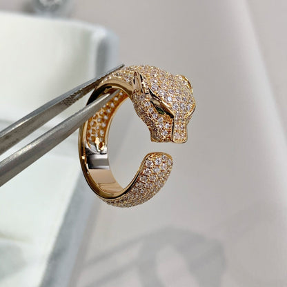 [Eterna Jewels]PANTHER PINK GOLD DIAMOND RING