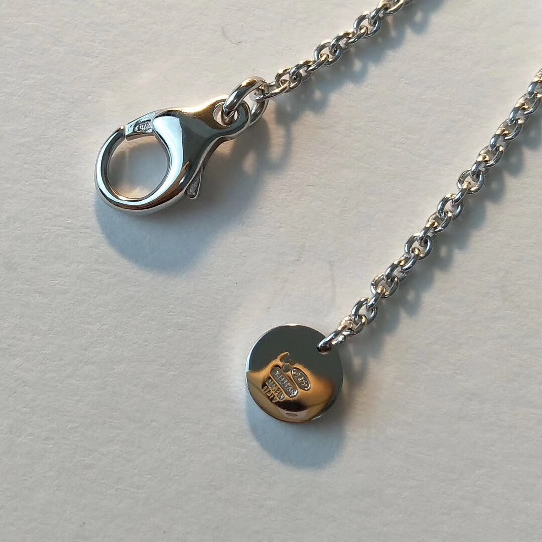 [Eterna Jewels] ZERO 1 SCHWARZE KERAMIK-SILBER-HALSKEITE