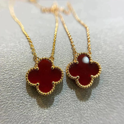 [Eterna Jewels]KLEE 15MM KARNEOL EINZELBLUMEN-HALSKE_NO_TRANSLATION_FOUND
