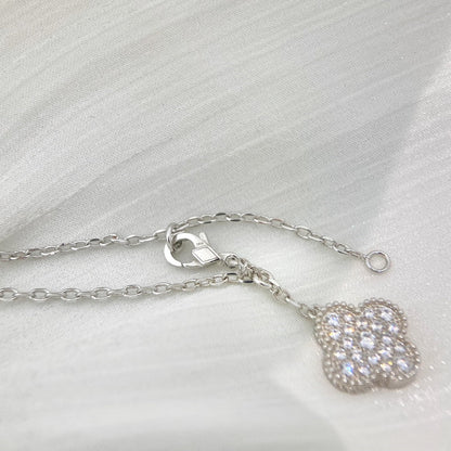 [Eterna Jewels]KLEE 5 MOTIVE SILBER DIAMANTEN HALSKETTE