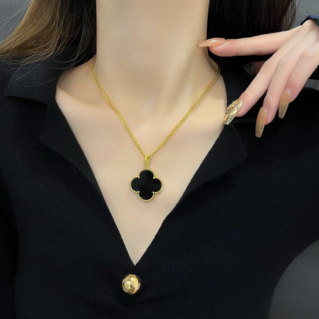 [Eterna Jewels]KLEE 25MM HALSKETTE GOLD ONYX