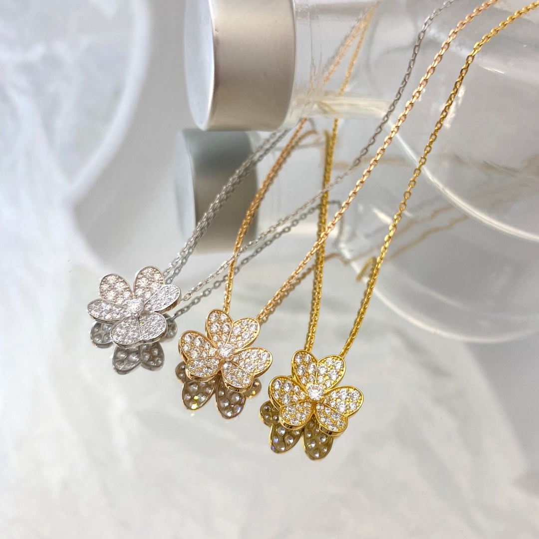 [Eterna Jewels]BLUMEN-DIAMANT-HALSKETTE