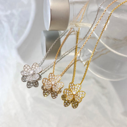 [Eterna Jewels]BLUMEN-DIAMANT-HALSKETTE