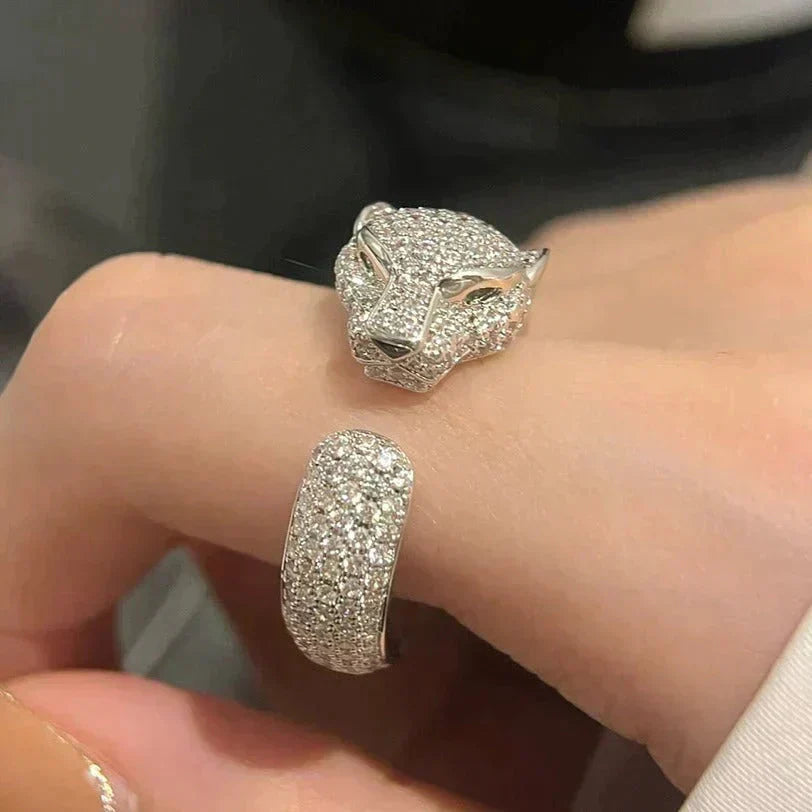 [Eterna Jewels]PANTHER 5.5MM ALL DIAMANT RING