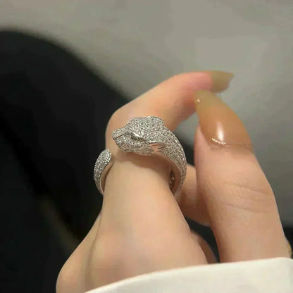 [Eterna Jewels]PANTHER 5.5MM ALL DIAMANT RING