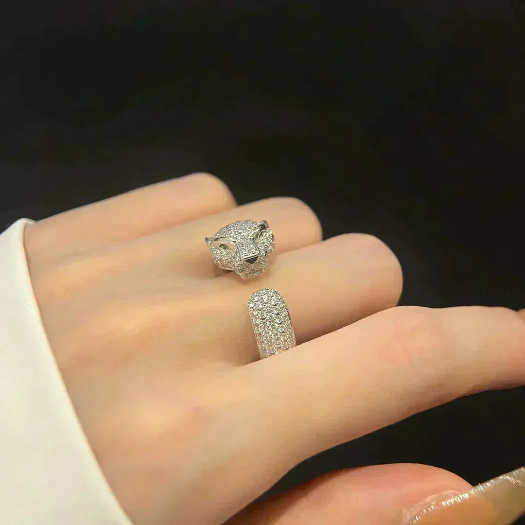 [Eterna Jewels]PANTHER 5.5MM ALL DIAMANT RING