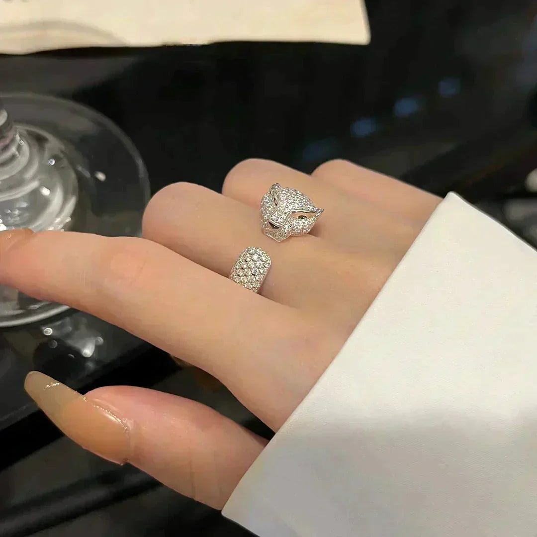 [Eterna Jewels]PANTHER 5.5MM ALL DIAMANT RING