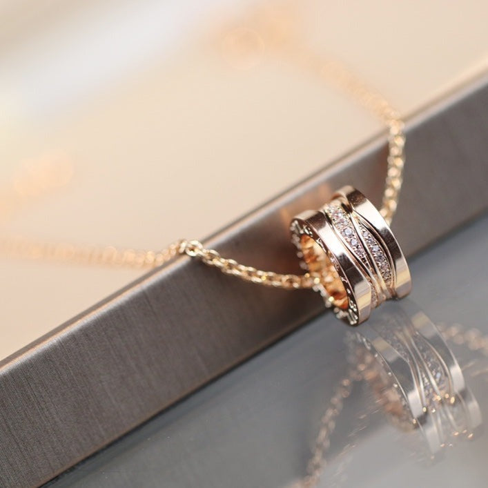 [Eterna Jewels] ZERO 1 HALSKEPPMIT ROSÉGOLD UND DIAMANTEN