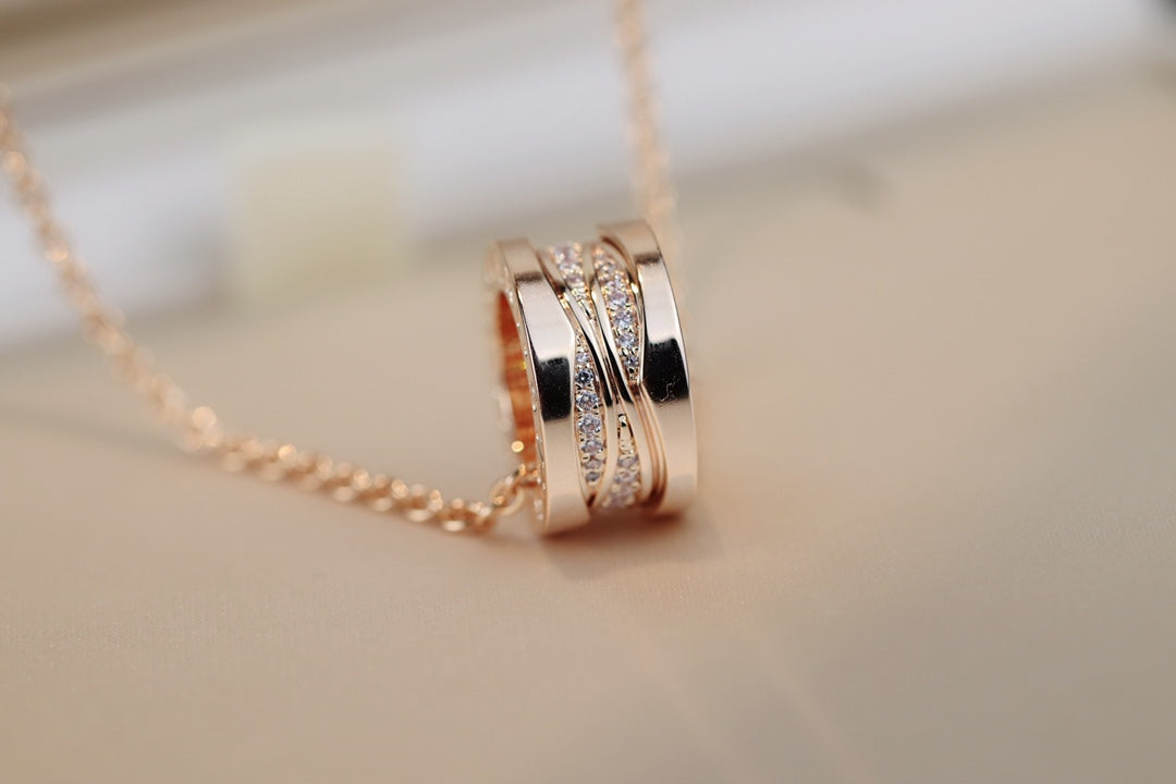 [Eterna Jewels] ZERO 1 HALSKEPPMIT ROSÉGOLD UND DIAMANTEN