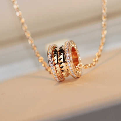 [Eterna Jewels]ZERO 1 ROCK ANHÄNGER ROSÉGOLD KETTE
