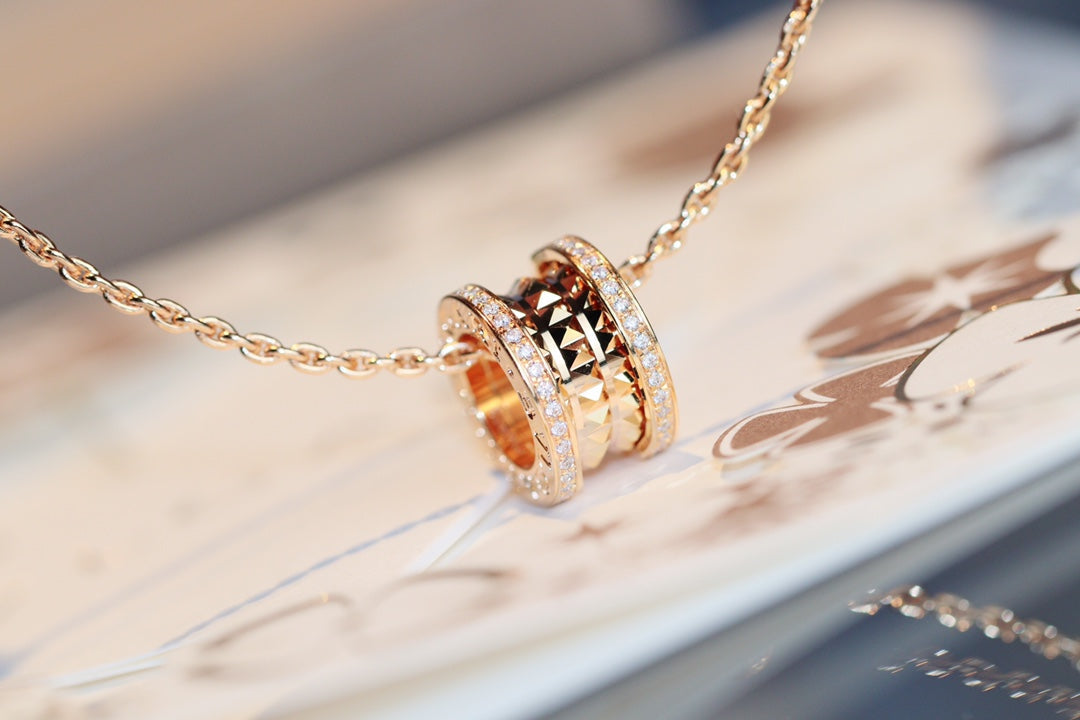[Eterna Jewels]ZERO 1 ROCK ANHÄNGER ROSÉGOLD KETTE