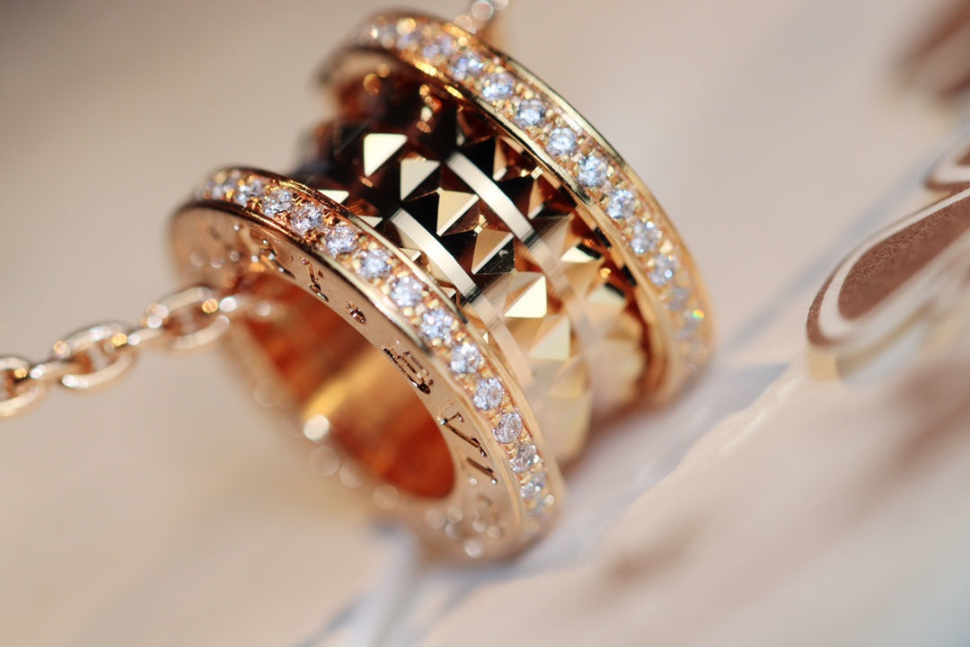 [Eterna Jewels]ZERO 1 ROCK ANHÄNGER ROSÉGOLD KETTE
