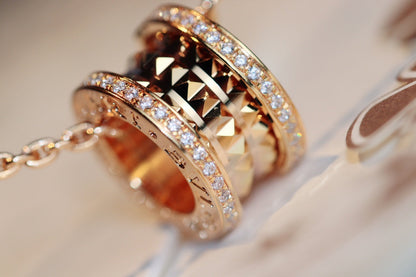 [Eterna Jewels]ZERO 1 ROCK ANHÄNGER ROSÉGOLD KETTE