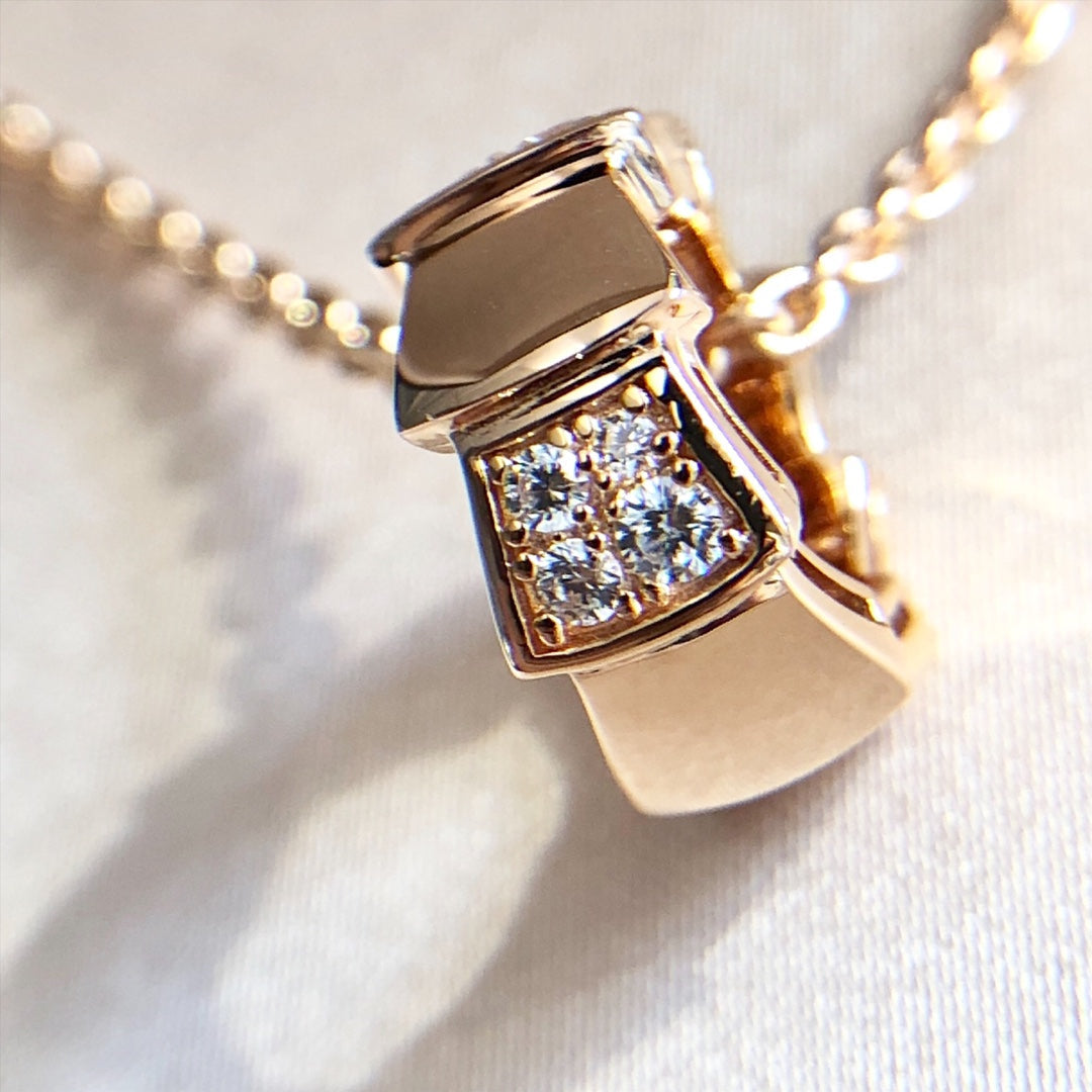 [Eterna Jewels]SERPENTI ANHÄNGER DIAMANT ROSÉGOLD HALSKEΤΤΕ