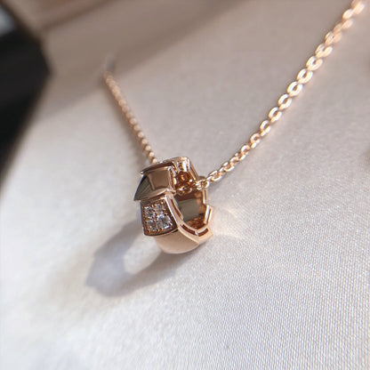 [Eterna Jewels]SERPENTI ANHÄNGER DIAMANT ROSÉGOLD HALSKEΤΤΕ