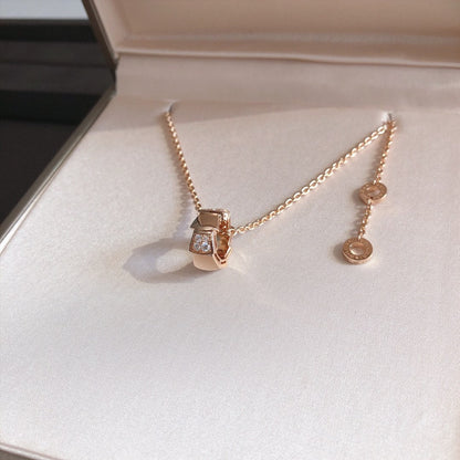 [Eterna Jewels]SERPENTI ANHÄNGER DIAMANT ROSÉGOLD HALSKEΤΤΕ
