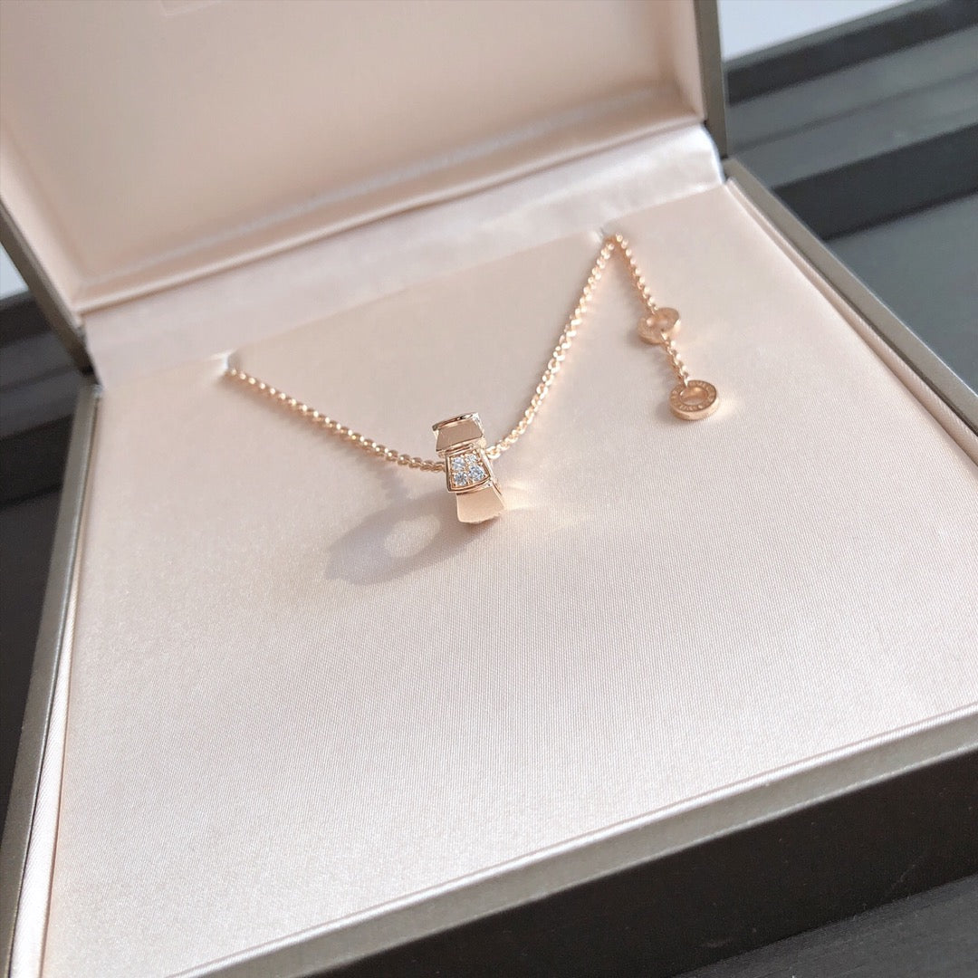 [Eterna Jewels]SERPENTI ANHÄNGER DIAMANT ROSÉGOLD HALSKEΤΤΕ