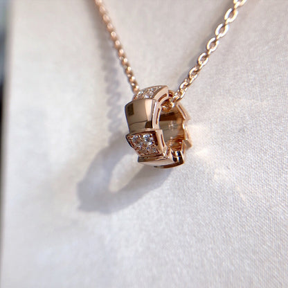 [Eterna Jewels]SERPENTI ANHÄNGER DIAMANT ROSÉGOLD HALSKEΤΤΕ