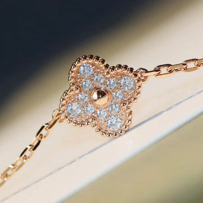 [Eterna Jewels]KLEE 20 MOTIVE MALACHIT DIAMANTENHALSKETTE