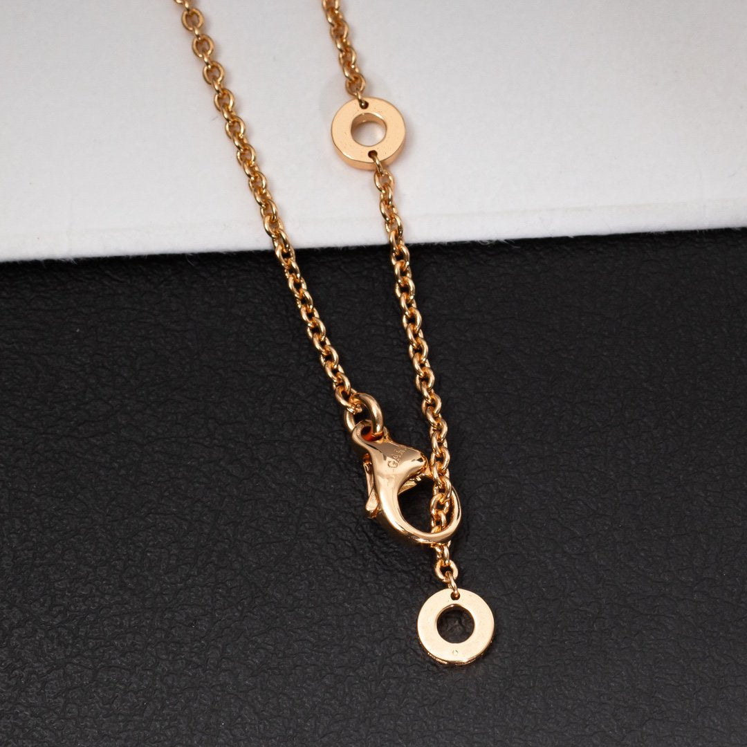 [Eterna Juwelen]ZERO 1 WEISSE KERAMIK ROSEGOLD DIAMANT HALSKETTE