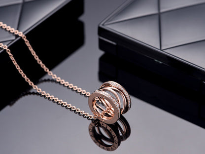 [Eterna Jewels]ZERO 1 HALSKEKTE AUS ROSÉGOLD MIT DIAMANTEN