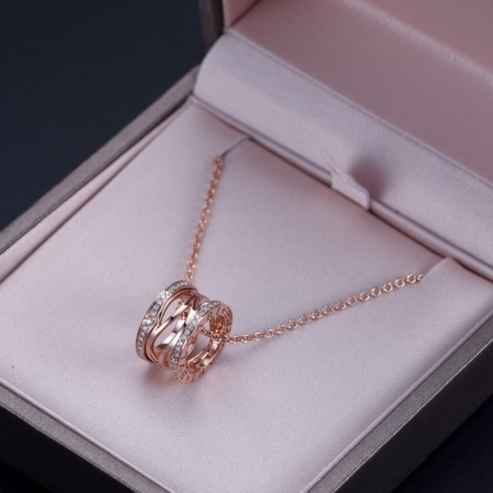 [Eterna Jewels]ZERO 1 HALSKEKTE AUS ROSÉGOLD MIT DIAMANTEN