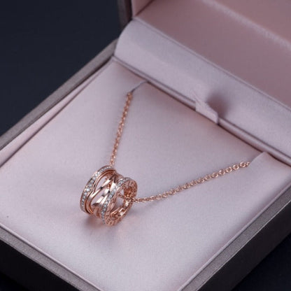 [Eterna Jewels]ZERO 1 HALSKEKTE AUS ROSÉGOLD MIT DIAMANTEN