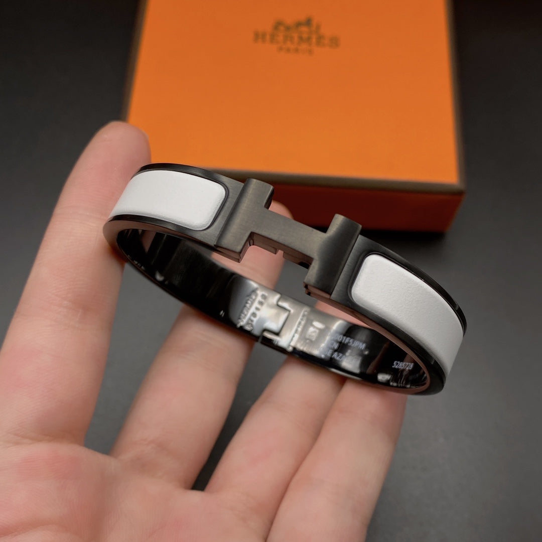 [Eterna Jewels]H ARMBAND 12MM SCHWARZ WEISSE KERAMIK