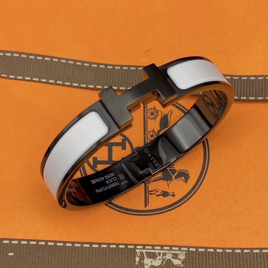 [Eterna Jewels]H ARMBAND 12MM SCHWARZ WEISSE KERAMIK