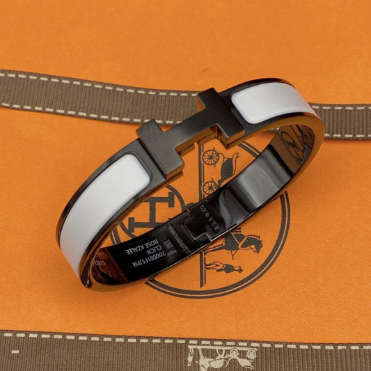 [Eterna Jewels]H ARMBAND 12MM SCHWARZ WEISSE KERAMIK