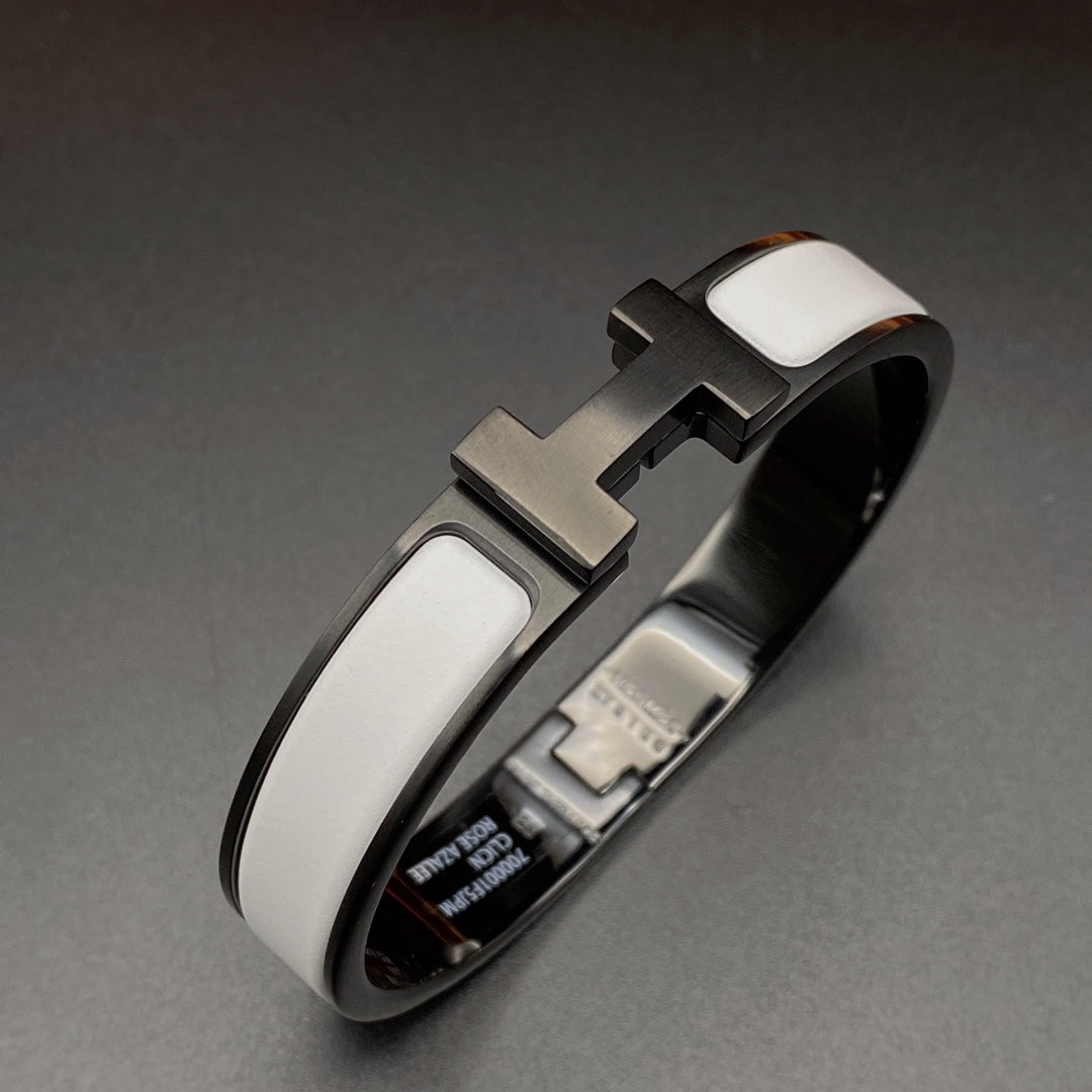 [Eterna Jewels]H ARMBAND 12MM SCHWARZ WEISSE KERAMIK