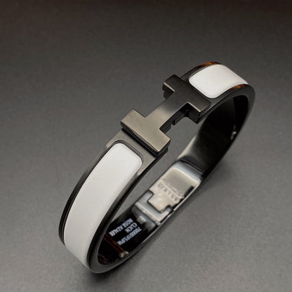 [Eterna Jewels]H ARMBAND 12MM SCHWARZ WEISSE KERAMIK