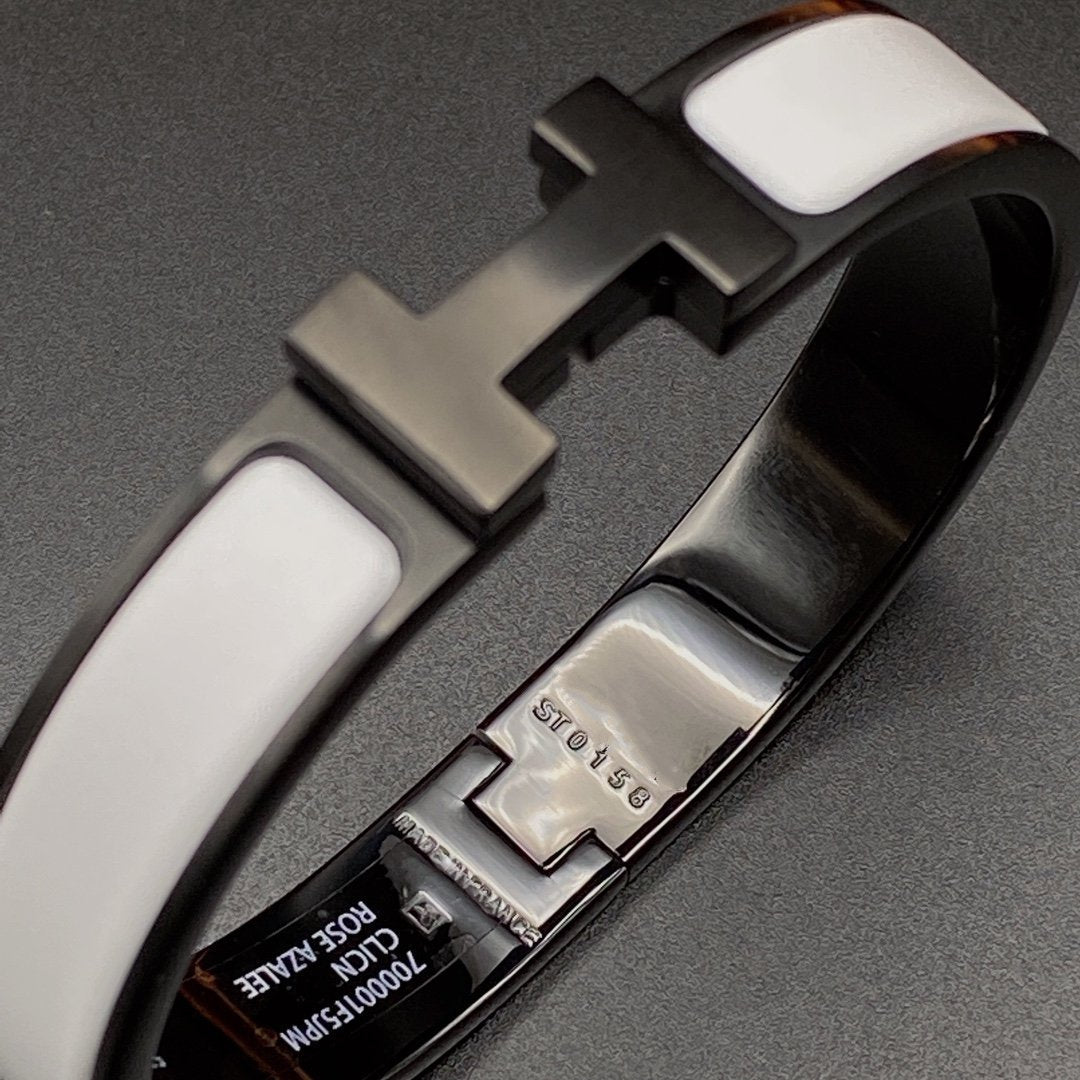 [Eterna Jewels]H ARMBAND 12MM SCHWARZ WEISSE KERAMIK