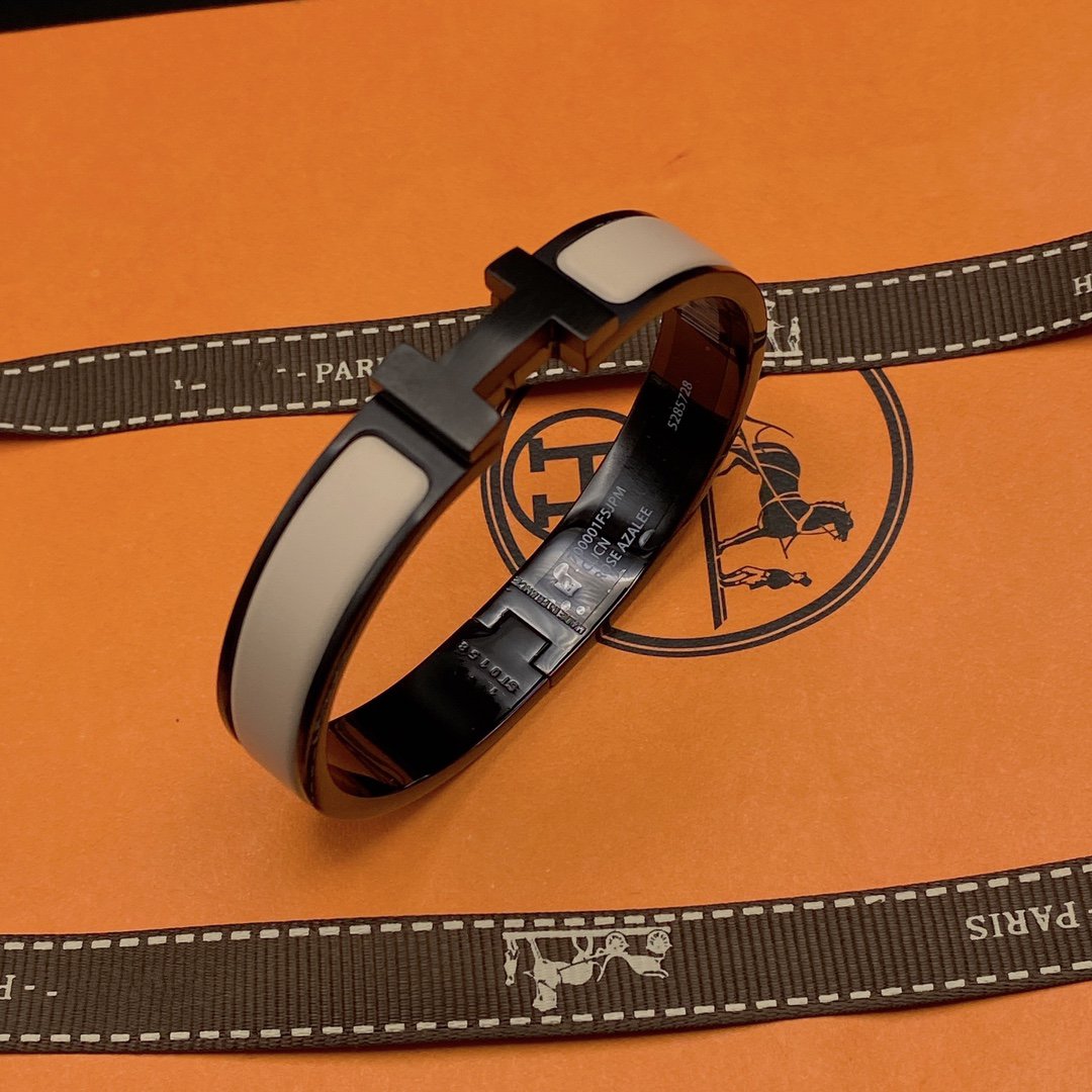 [Eterna Jewels]H BRACELET 12MM SCHWARZ BEIGE KERAMIK