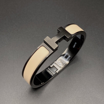 [Eterna Jewels]H BRACELET 12MM SCHWARZ BEIGE KERAMIK