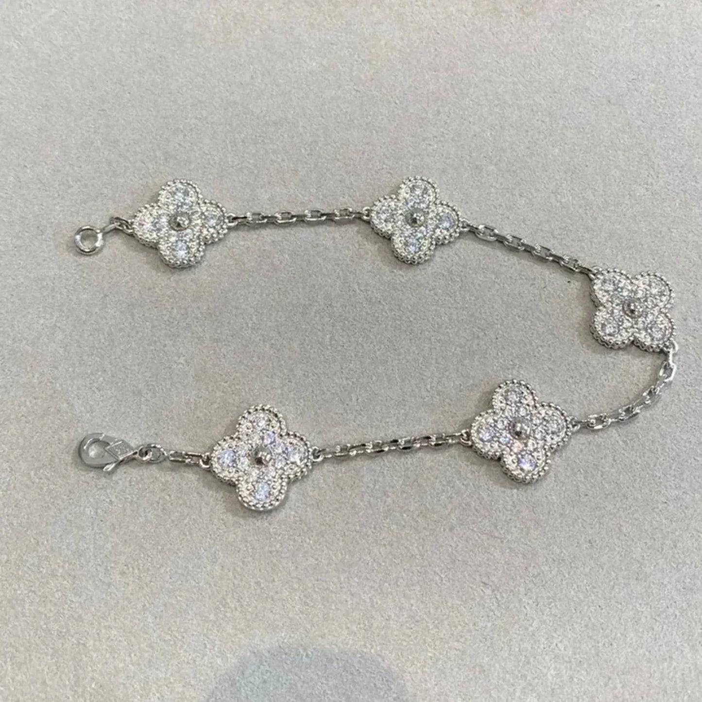 [Star Jewelry] KLEEBRACHEN 5 MOTIV VOLLSTÄNDIGES DIAMANTPARMBAND-KOLLEKTION