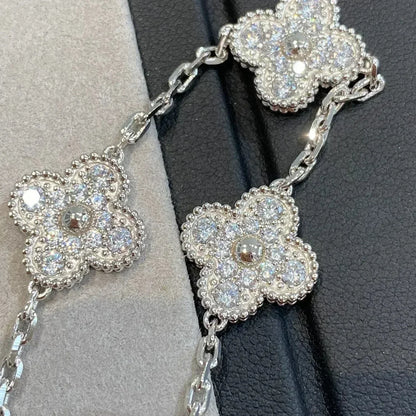 [Star Jewelry] KLEEBRACHEN 5 MOTIV VOLLSTÄNDIGES DIAMANTPARMBAND-KOLLEKTION