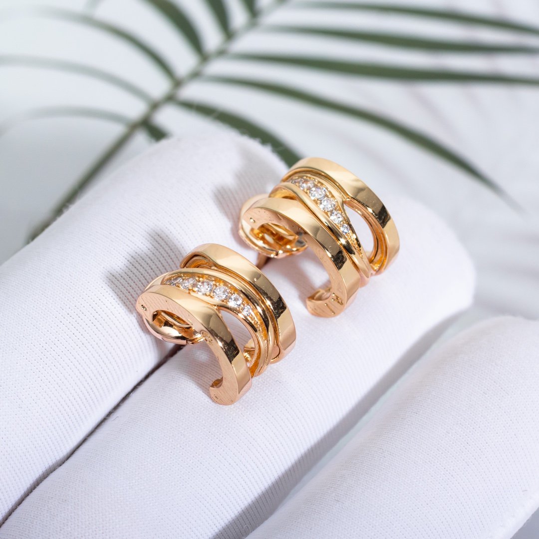 [Eterna Jewels]ZERO 1 OHRRINGE AUS ROSÉGOLD MIT DIAMANTEN