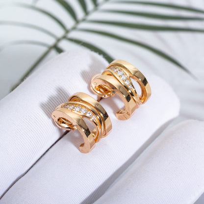 [Eterna Jewels]ZERO 1 OHRRINGE AUS ROSÉGOLD MIT DIAMANTEN