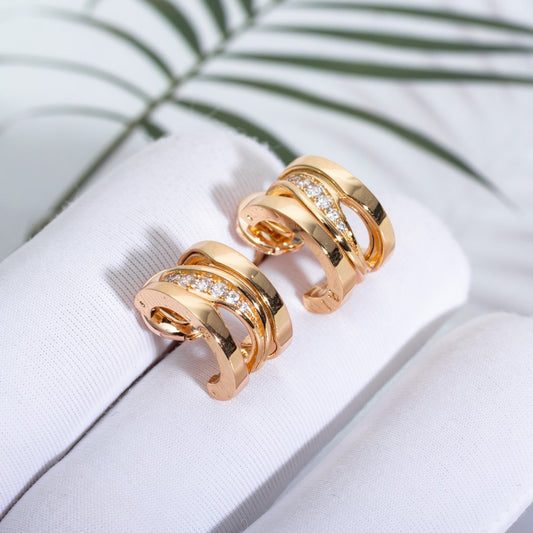 [Eterna Jewels]ZERO 1 OHRRINGE AUS ROSÉGOLD MIT DIAMANTEN