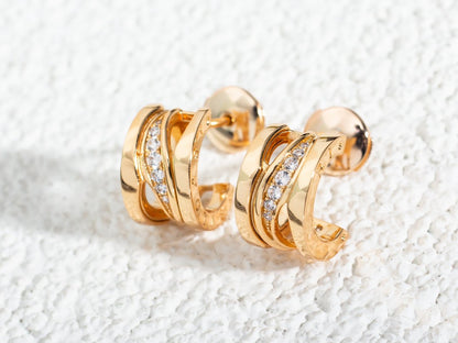 [Eterna Jewels]ZERO 1 OHRRINGE AUS ROSÉGOLD MIT DIAMANTEN