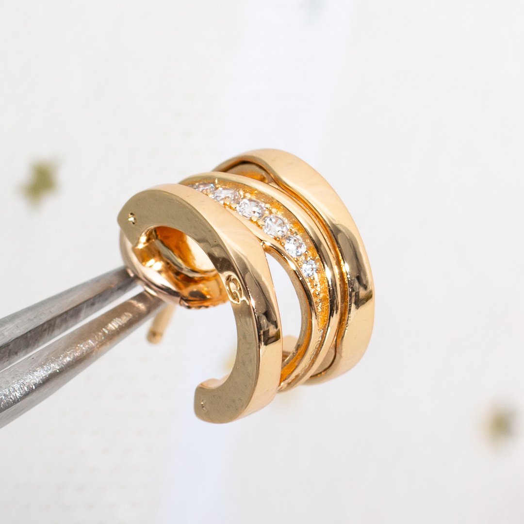 [Eterna Jewels]ZERO 1 OHRRINGE AUS ROSÉGOLD MIT DIAMANTEN