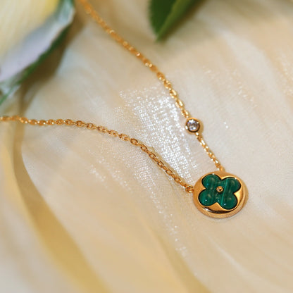 [Eterna Jewels]サンペンダント ピンクゴールド1ダイヤモンドネックレス