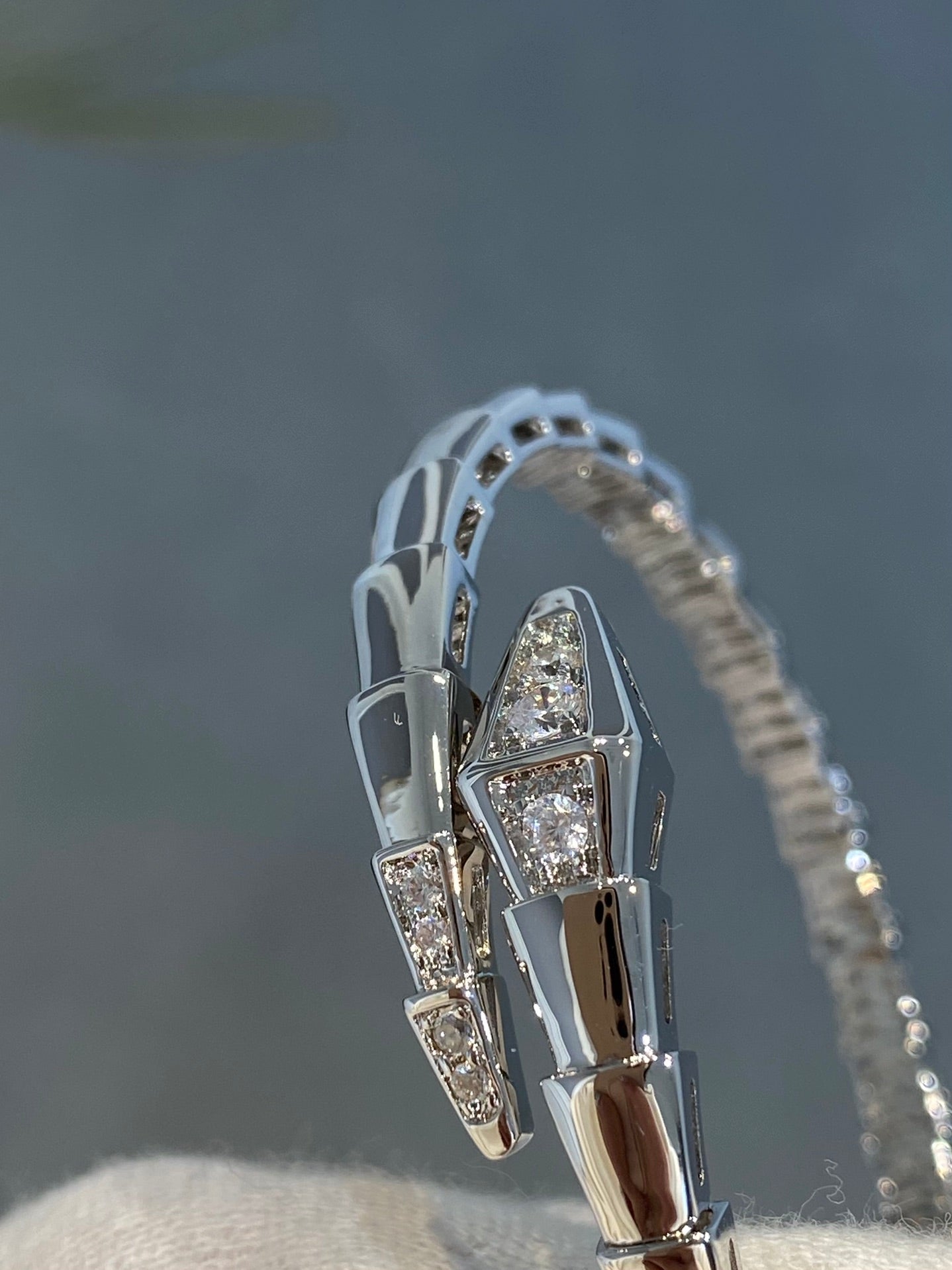 [Eterna Jewels]SCHLANGEN-ARMBAND DIAMANTEN SILBER