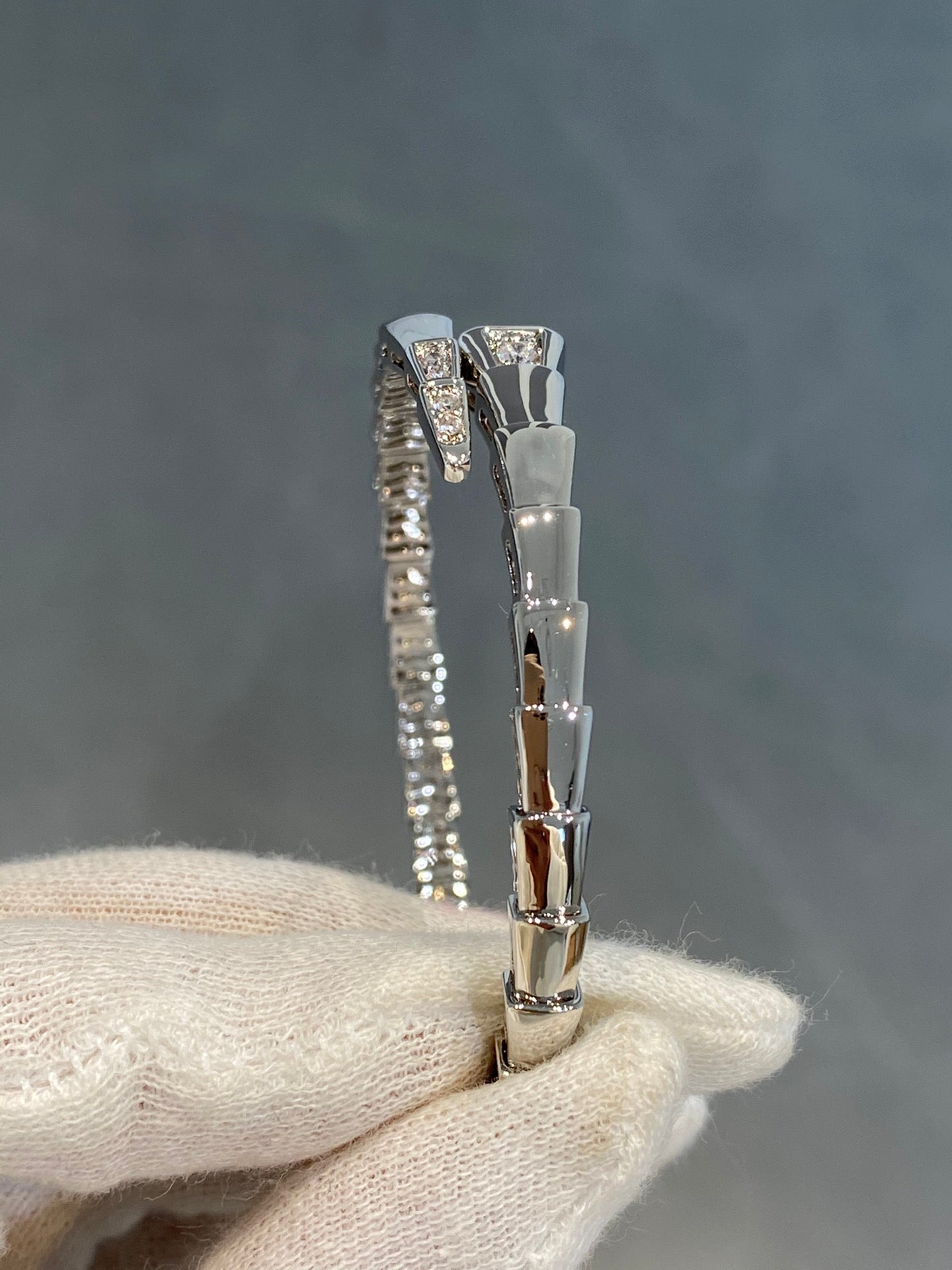 [Eterna Jewels]SCHLANGEN-ARMBAND DIAMANTEN SILBER