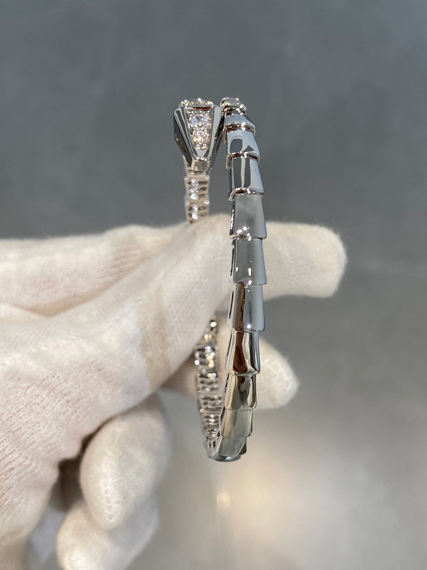 [Eterna Jewels]SCHLANGEN-ARMBAND DIAMANTEN SILBER